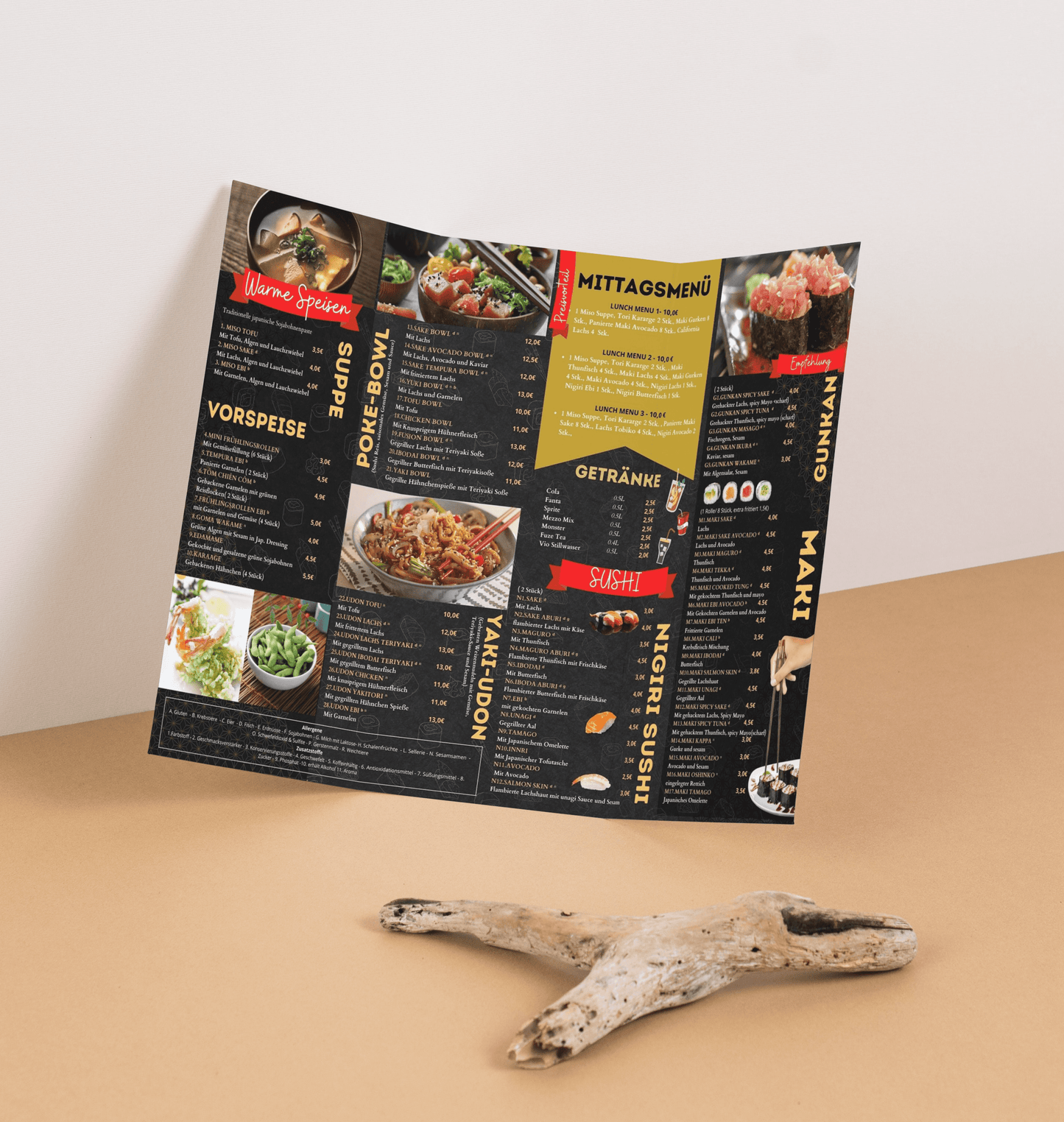 Flyer | Menü | Brochure für Restaurant, Bistro, Coffee Shop, Milktea