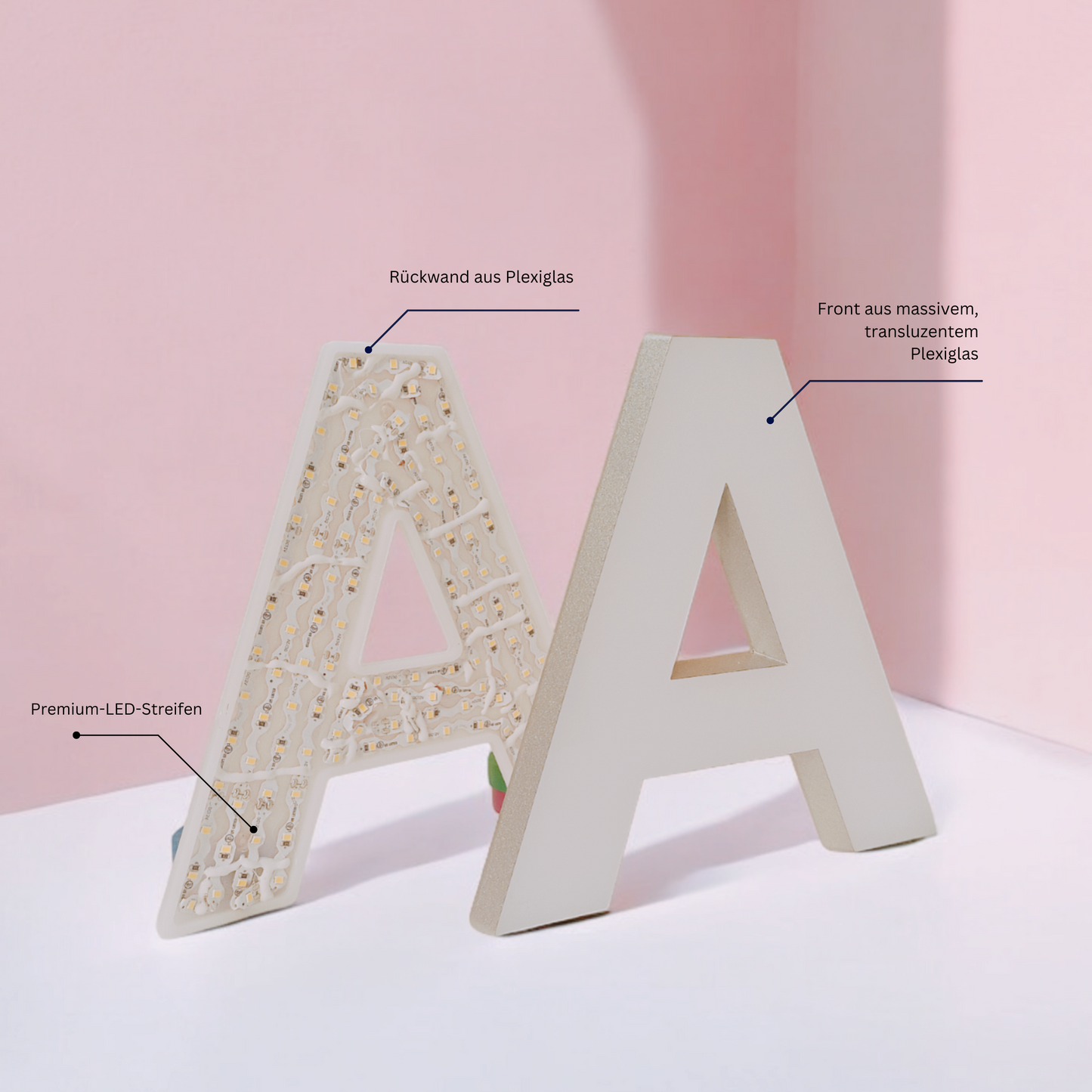 Frontlit Backlit 3D Sign, 3D LED Signage, Lightbox Sign, Illuminated Letters