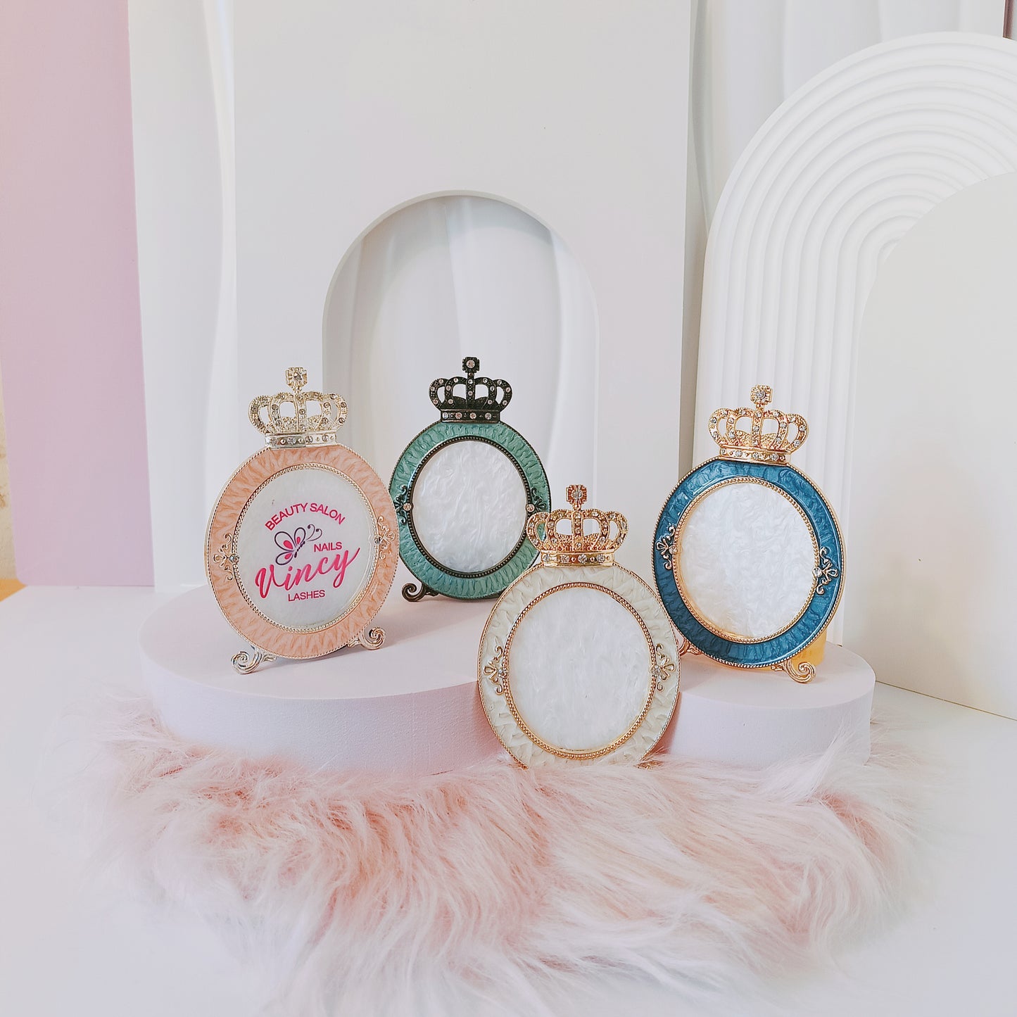 Presentation frame for nail photography \ Elegant information card for nail art photos