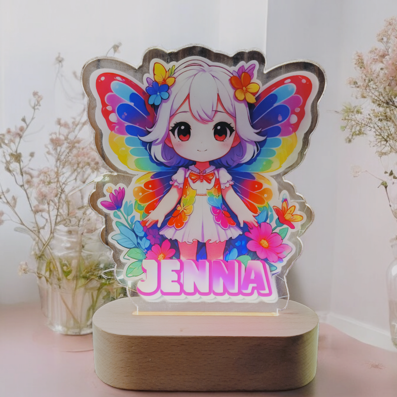 UV-bedruckte Acryl-Nachtlampe/Dekoration (Personalisierung möglich)