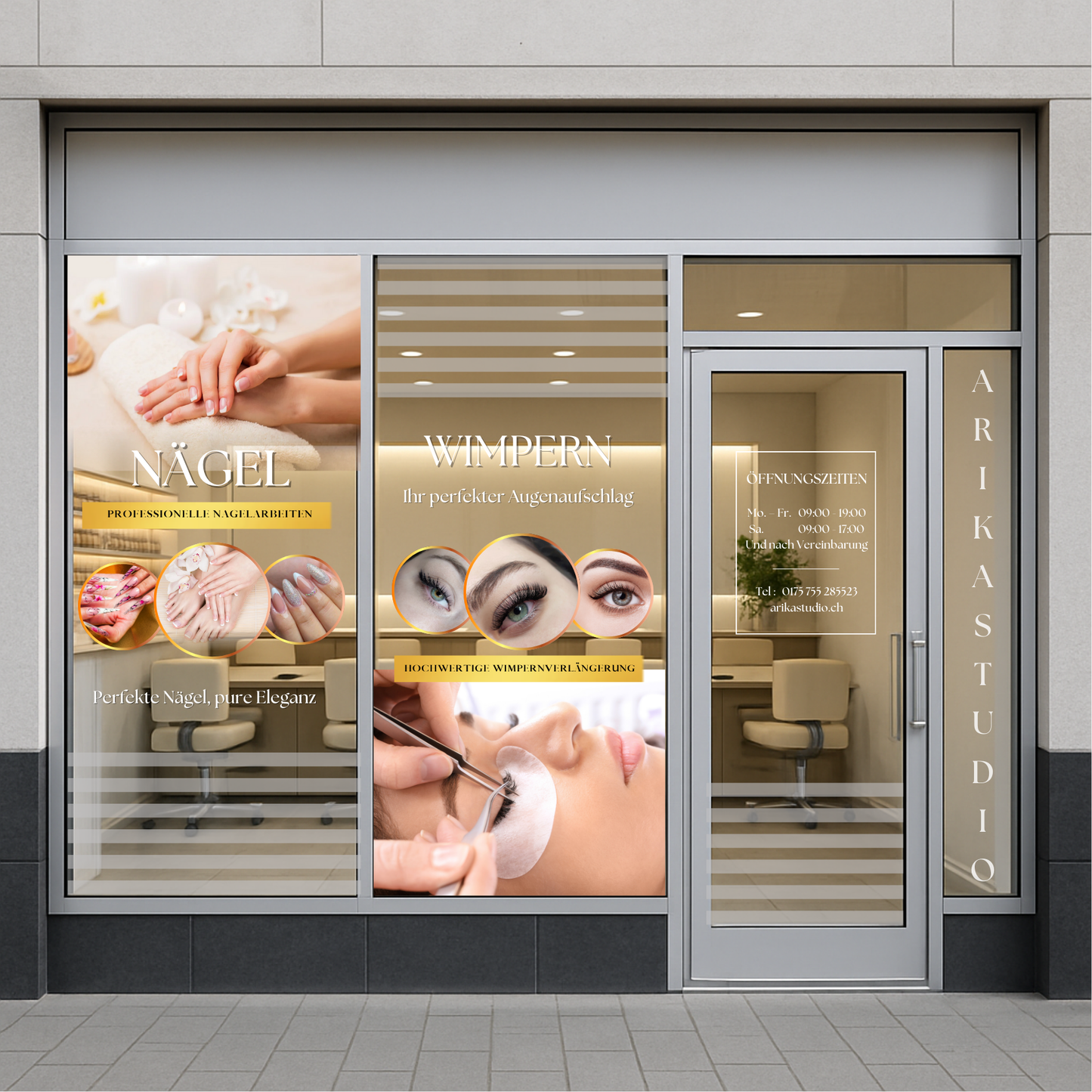 Konturgeschnittene Fensteraufkleber