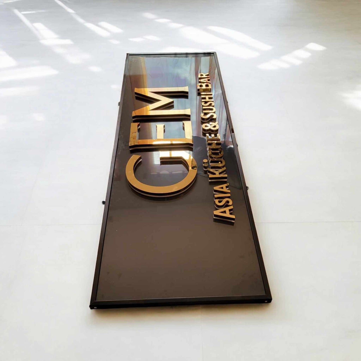 Backlit 3D Schild, 3D LED Beschilderung, Leuchtkasten Schild, Metallblech Buchstaben