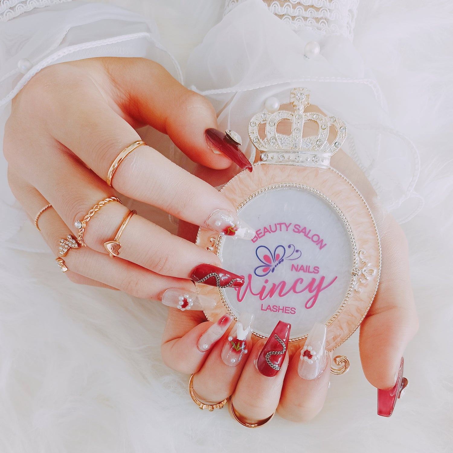 Präsentationsrahmen für Nail Art Fotografie