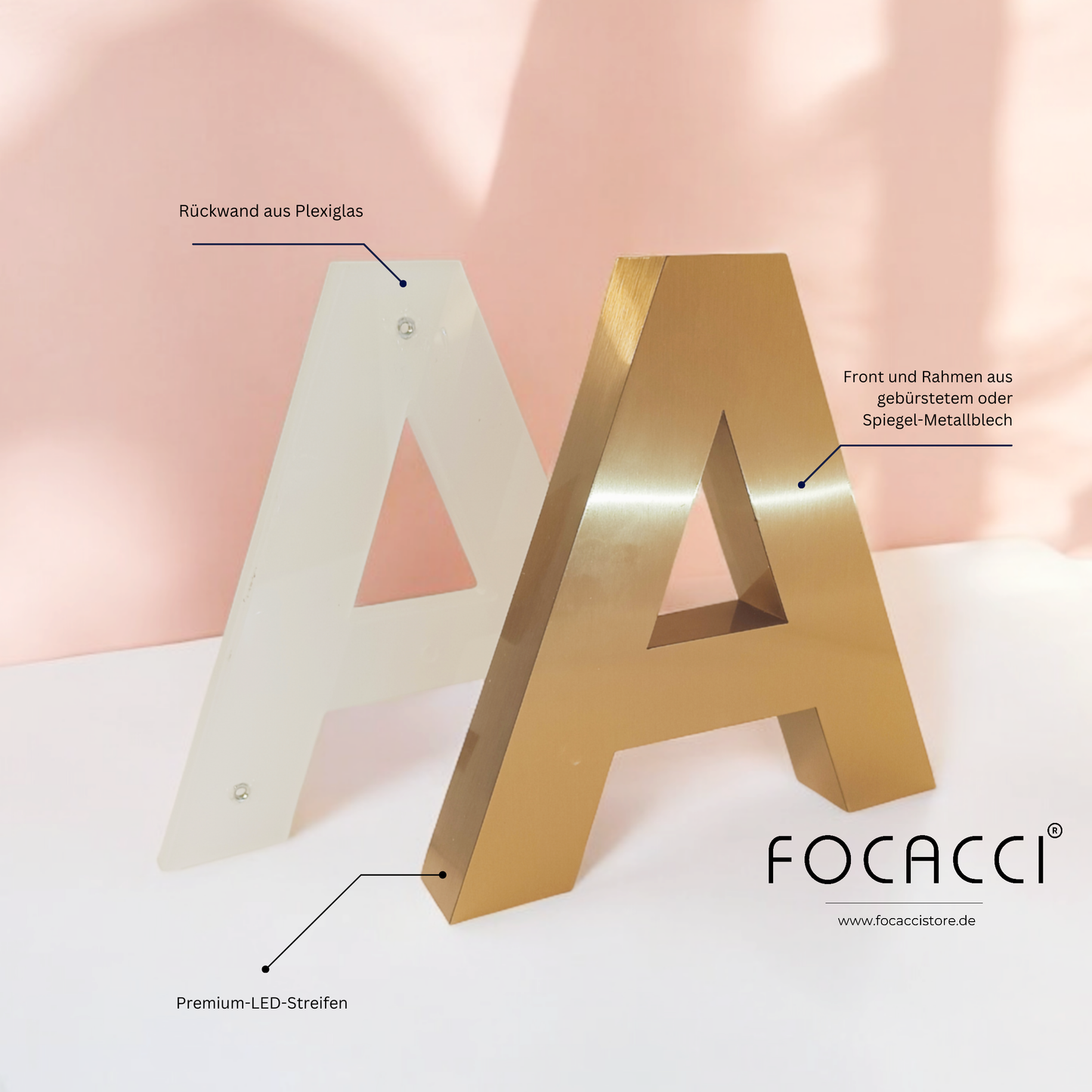 Backlit 3D sign, 3D LED signage, light box sign, metal sheet letters