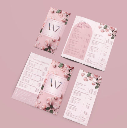 Flyer | Price list | Brochure for spa, nail studio, beauty salon