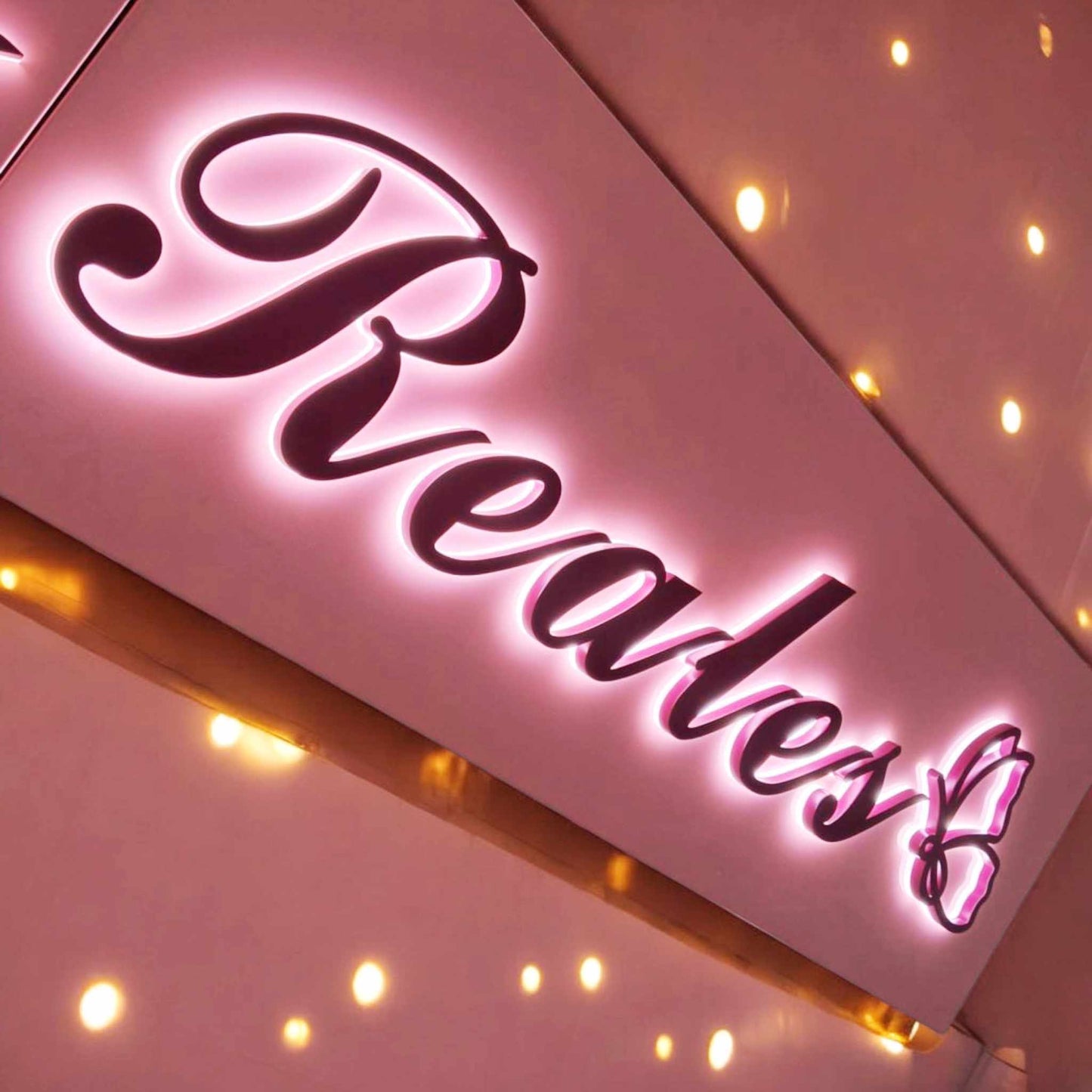 Backlit 3D sign, 3D LED signage, light box sign, metal sheet letters