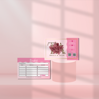 Bonus card | Visit card for spa, nail studio, beauty salon, business