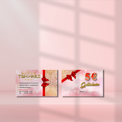 Voucher | Giftcard for spa, nail studio, beauty salon