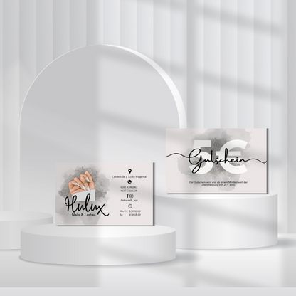 Voucher | Giftcard for spa, nail studio, beauty salon
