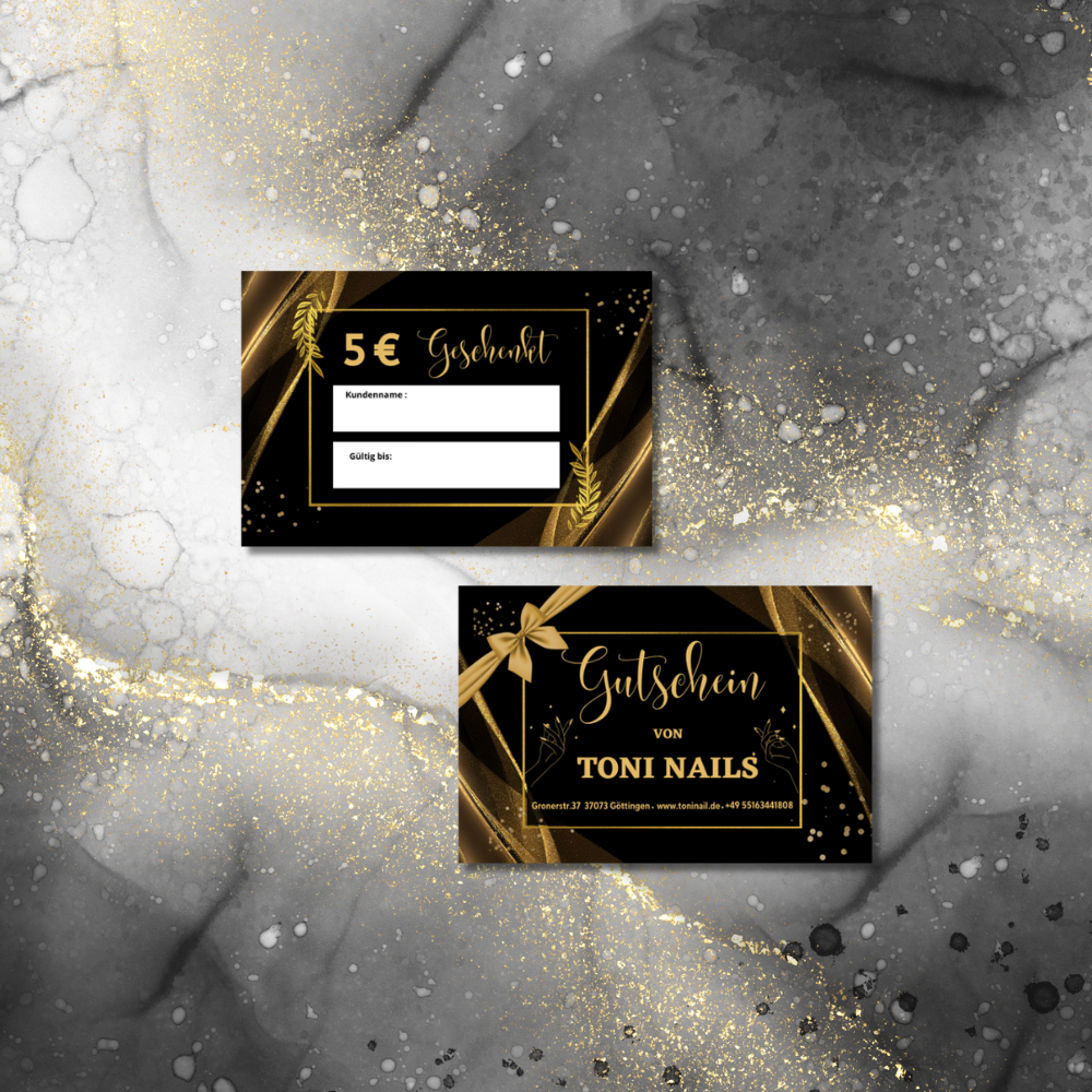 Voucher | Giftcard for spa, nail studio, beauty salon