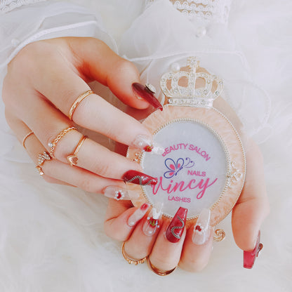 Presentation frame for nail photography \ Elegant information card for nail art photos