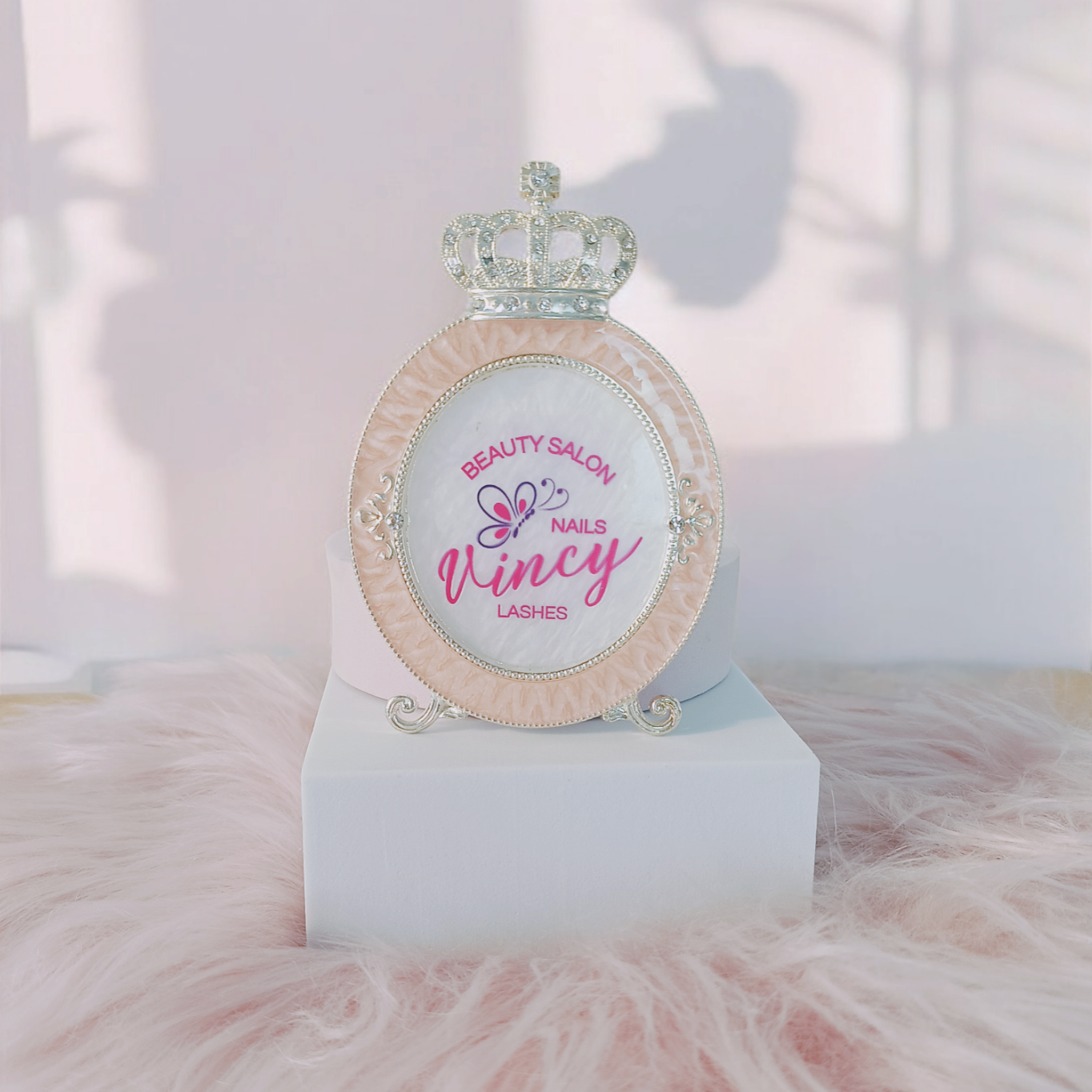 Presentation frame for nail photography \ Elegant information card for nail art photos