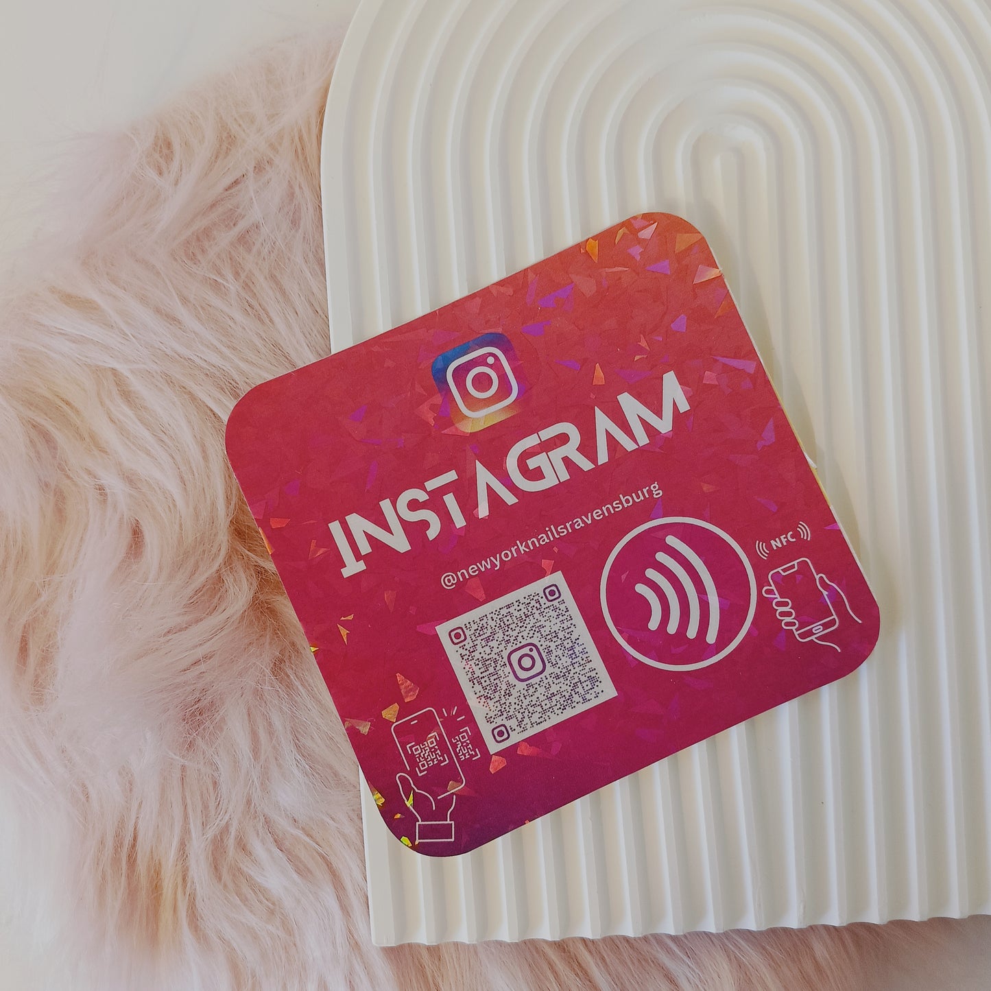 NFC Sticker with QR Code – Flexible and Laminated Sticker for All Surfaces