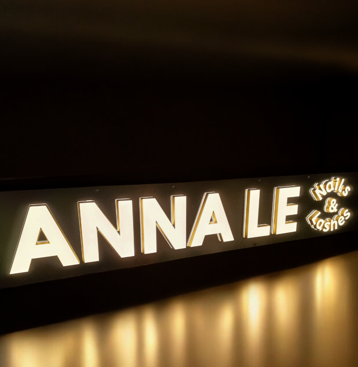 Frontlit Backlit 3D Sign, 3D LED Signage, Lightbox Sign, Illuminated Letters