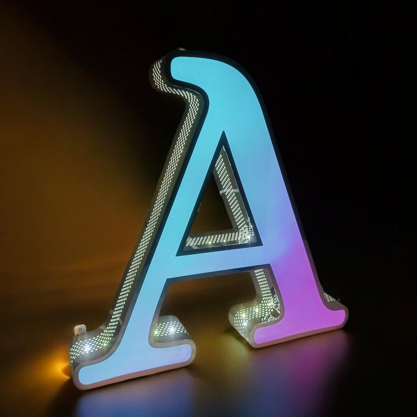 Frontlit Ombre 3D Sign, 3D LED Signage, Lightbox Sign, Illuminated Letters