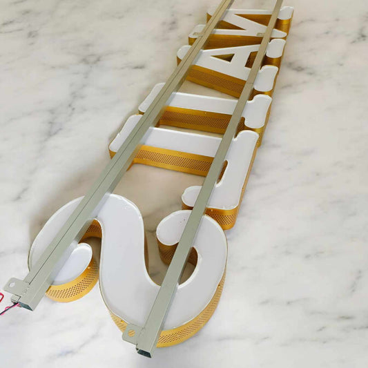 Frame for LED letters