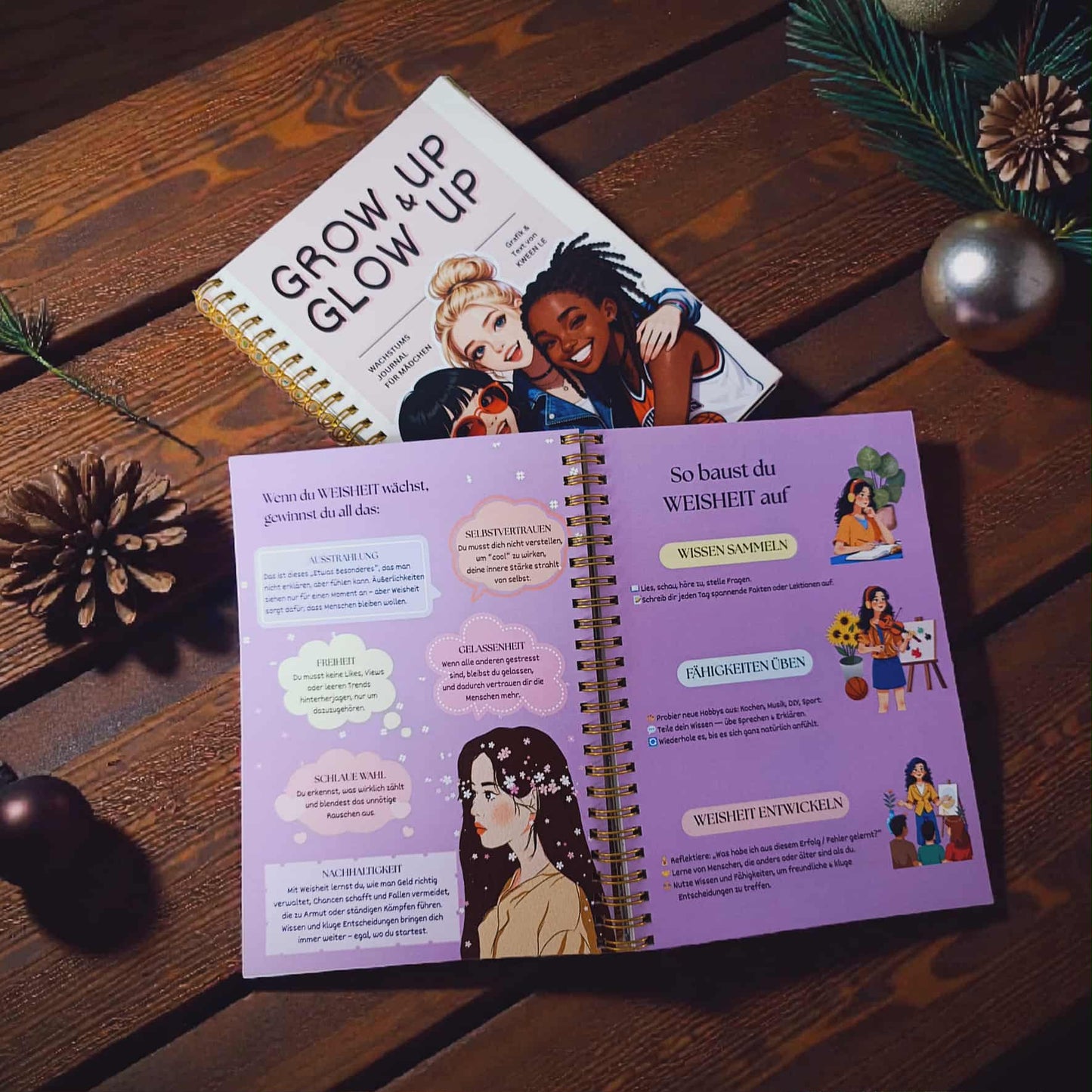 Growup & Glowup Journal für Teen-Girls