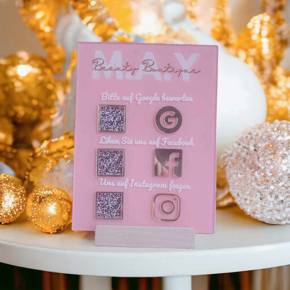 Personalized QR code signs: Customize your digital connection