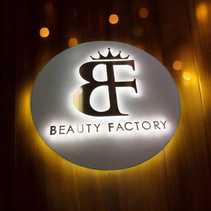 Single-sided light box 3D logo, 3D LED signage, illuminated advertising wall mounting