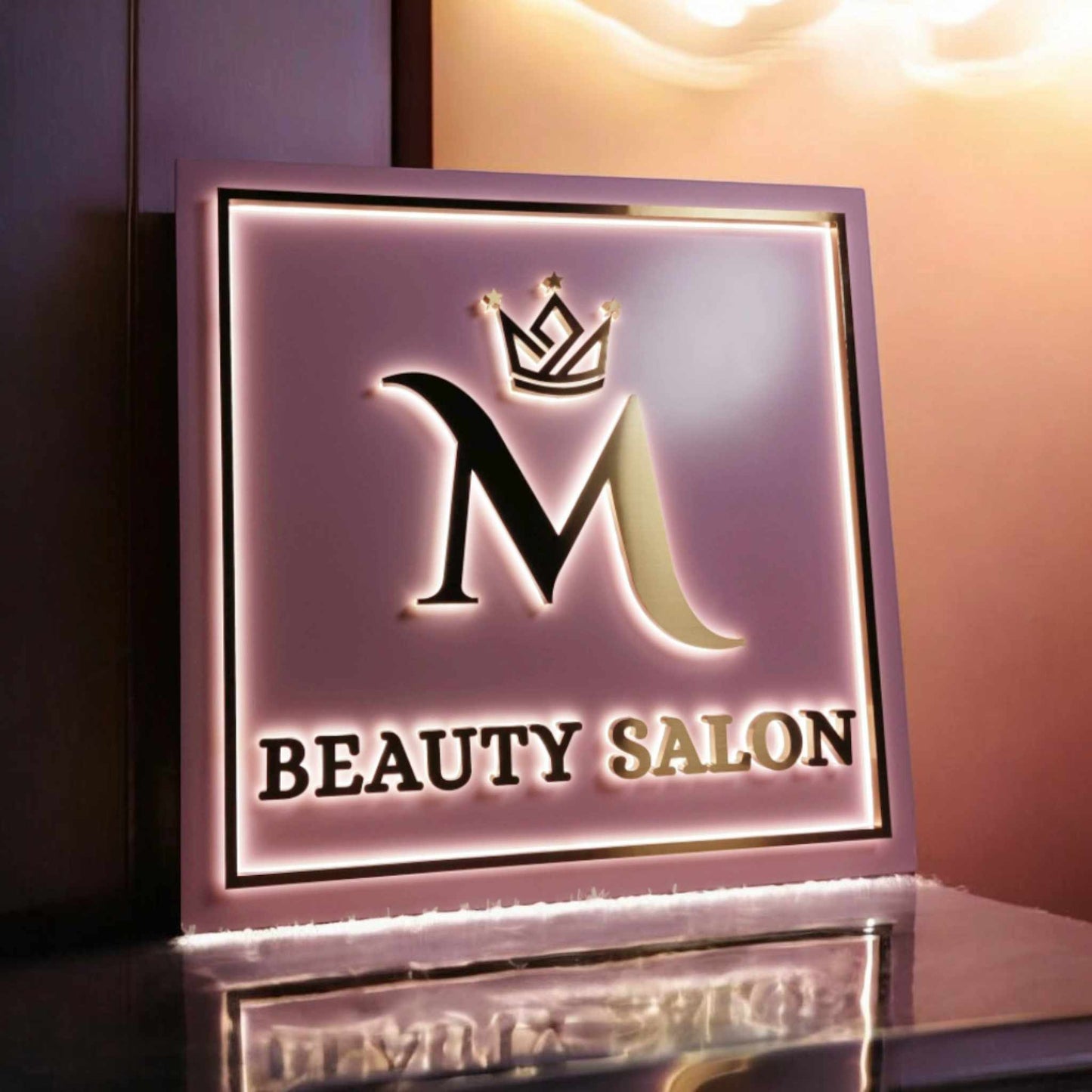 Single-sided light box 3D logo, 3D LED signage, illuminated advertising wall mounting