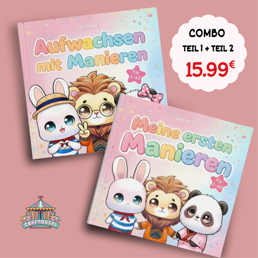 COMBO 2 Bücher : TEIL 1 + TEIL 2 ( für 2-6J)