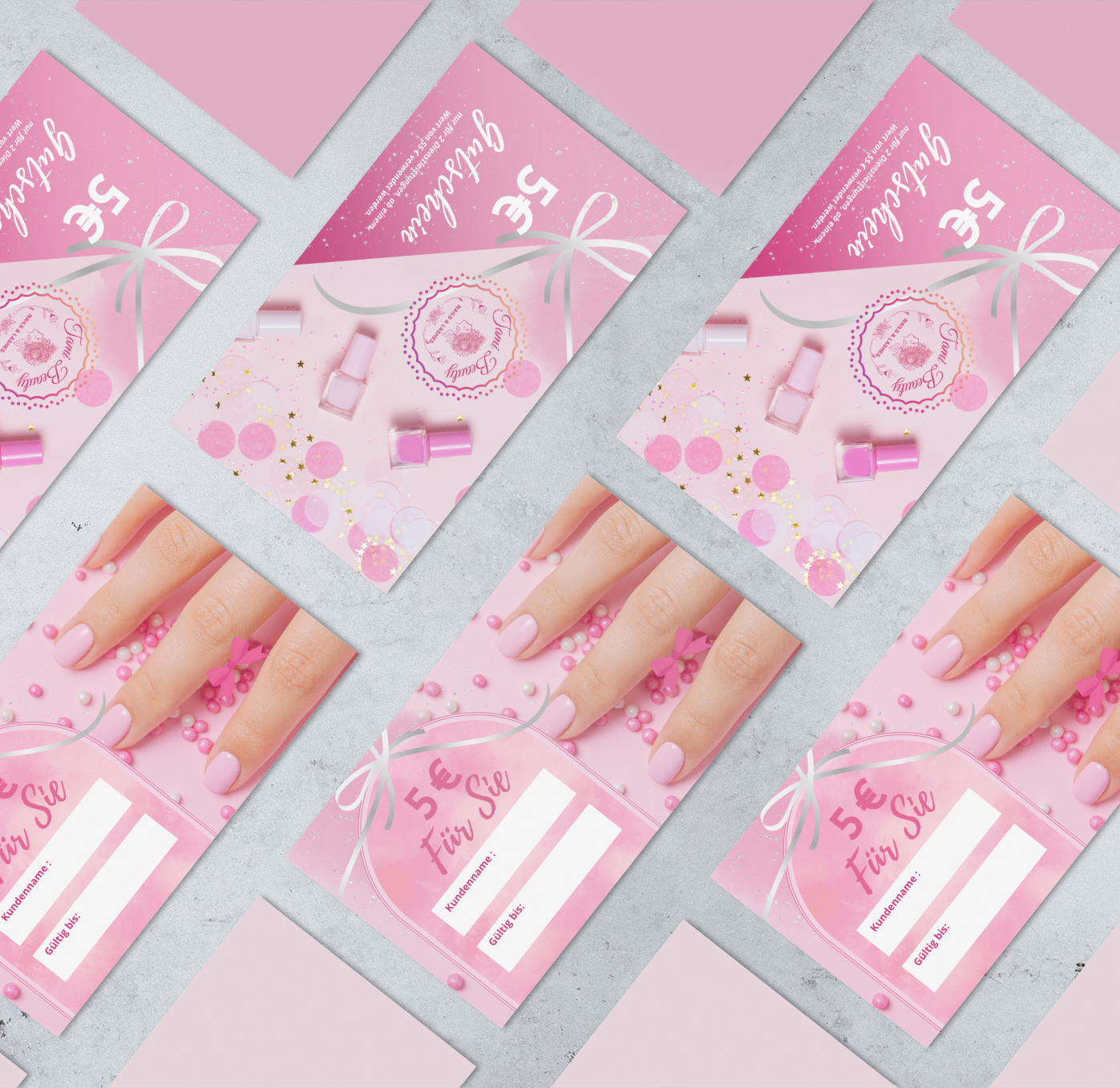 Voucher | Giftcard for spa, nail studio, beauty salon