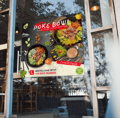 Posters | Posters for customer stoppers, window stickers
