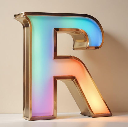 Frontlit Ombre 3D Sign, 3D LED Signage, Lightbox Sign, Illuminated Letters