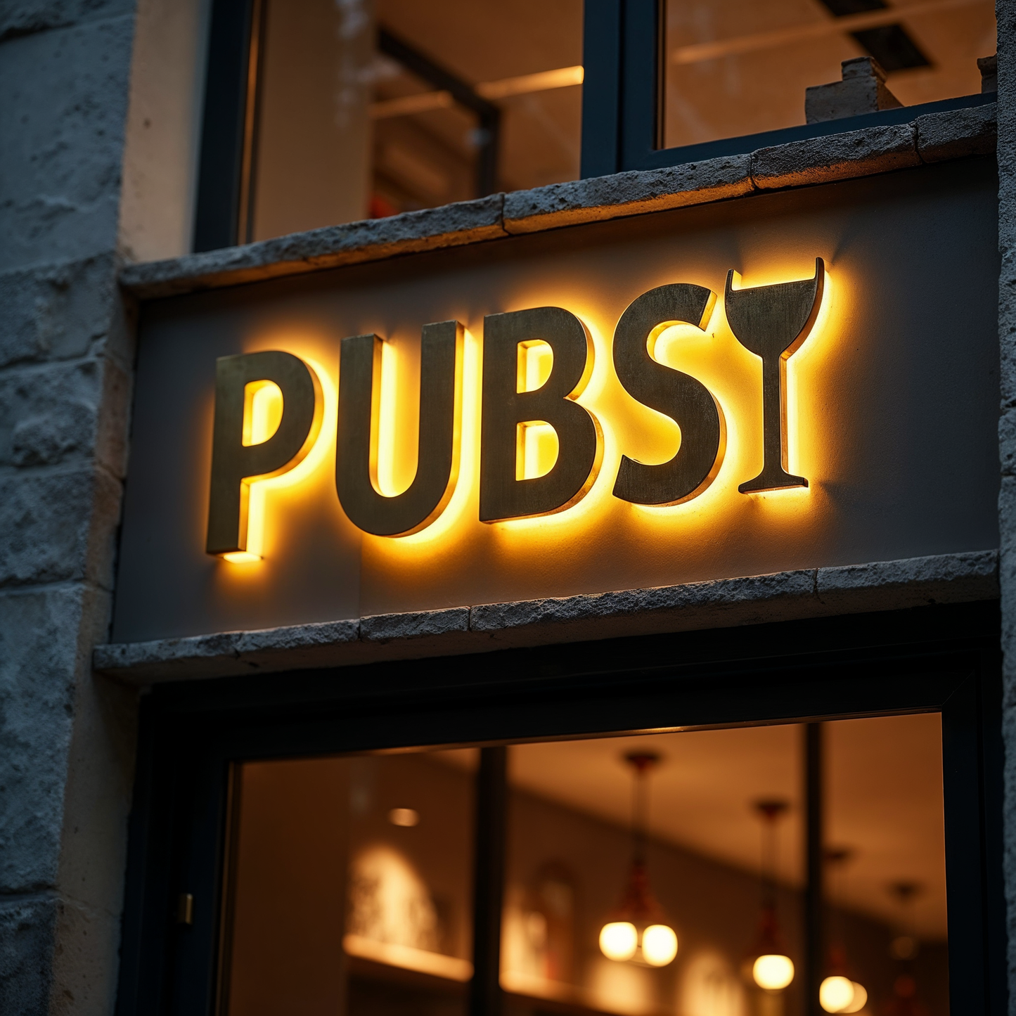 Backlit 3D sign, 3D LED signage, light box sign, metal sheet letters