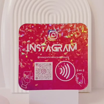 NFC Sticker with QR Code – Flexible and Laminated Sticker for All Surfaces