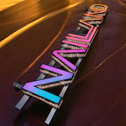 Panneau 3D Frontlit Ombre, signalisation LED 3D, panneau Lightbox, lettres d’éclairage